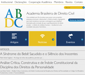 Site Academia Brasileira de Direito Civil Juiz de Fora